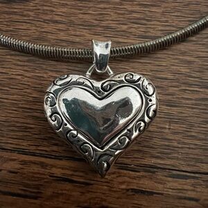 Brighton Elegant Silver Heart Pendant Necklace